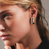 DEMI PAVE' TEGOLA EARRINGS